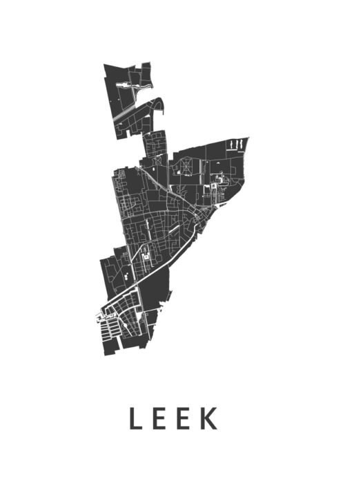 Leek Stadskaart Poster Kopen