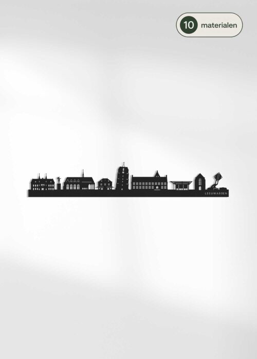 Houten skyline van Leeuwarden - verkrijgbaar in 10 materialen