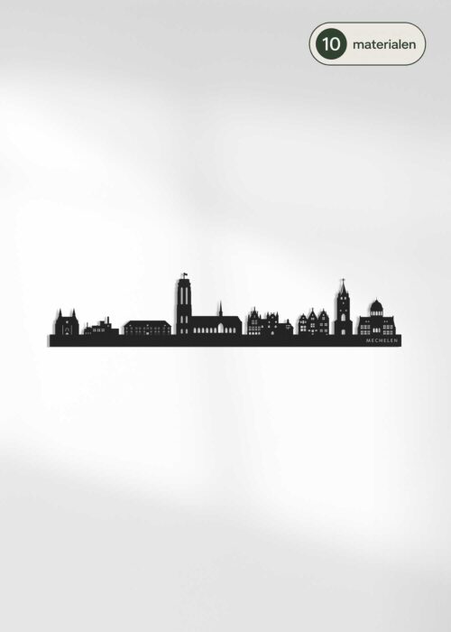 Houten skyline van Mechelen - verkrijgbaar in 10 materialen