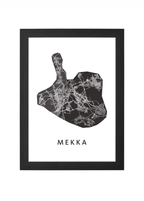 Mekka Ingelijst in Zwart lijst Kopen | Kunst in Kaart