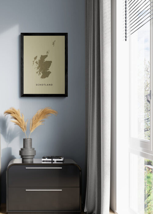 Kunst in Kaart poster ingelijst