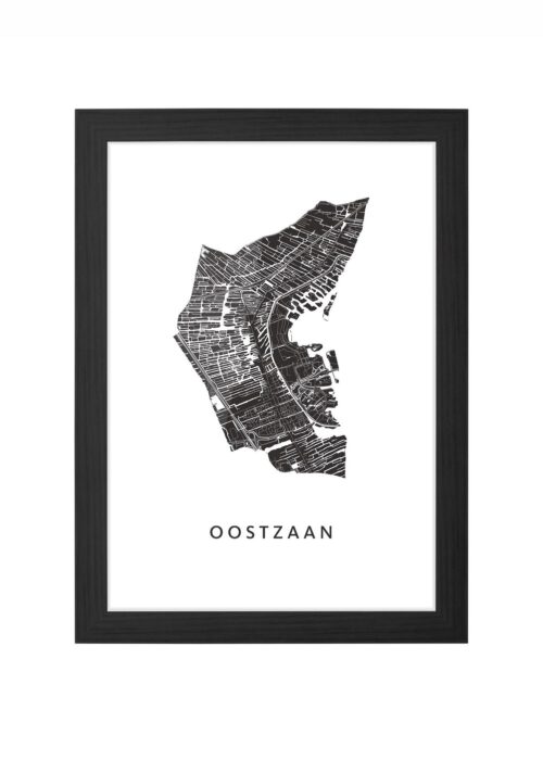 Oostzaan Ingelijst in Zwart lijst Kopen | Kunst in Kaart