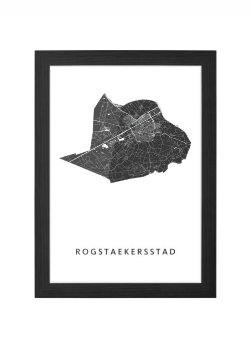 Rogstaekersstad Carnaval Ingelijst in Zwart lijst Kopen | Kunst in Kaart