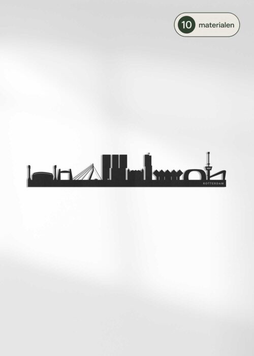 Houten Skyline van Rotterdam