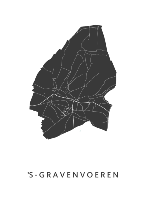 's-Gravenvoeren Kaart Poster