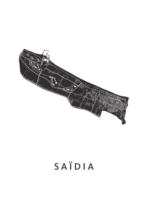 Saïdia Stadskaart Poster Kopen