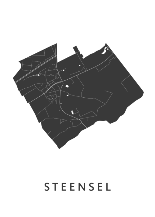Steensel Stadskaart Poster Kopen