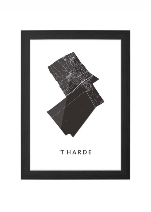 ’t Harde Ingelijst in Zwart lijst Kopen | Kunst in Kaart