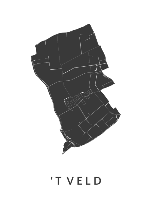 't Veld Kaart Poster