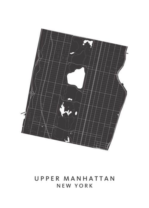 Upper Manhattan Wijkkaart New York