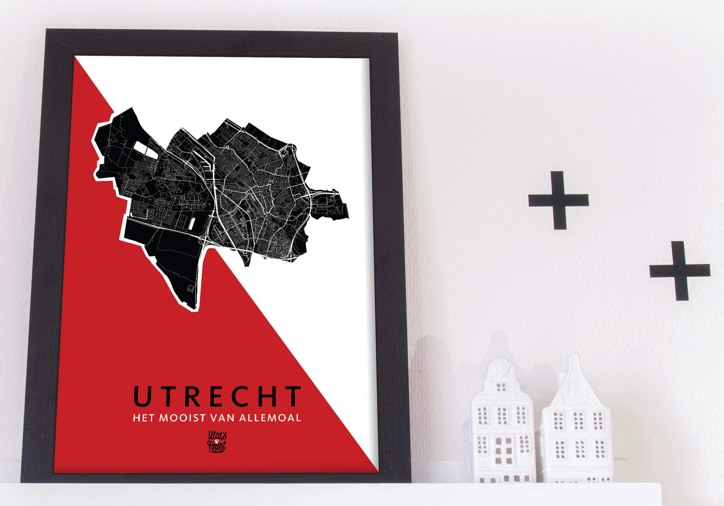 Housewarming Kunstinkaart stadskaart poster