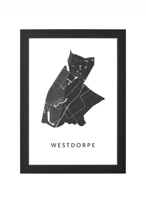 Westdorpe Ingelijst in Zwart lijst Kopen | Kunst in Kaart
