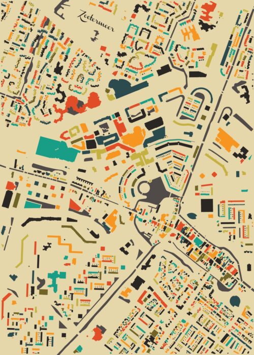 Zoetermeer Stadskaart poster